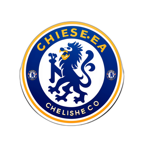 Moderne Chelsea-logo med graffiti-inspirert bakgrunn