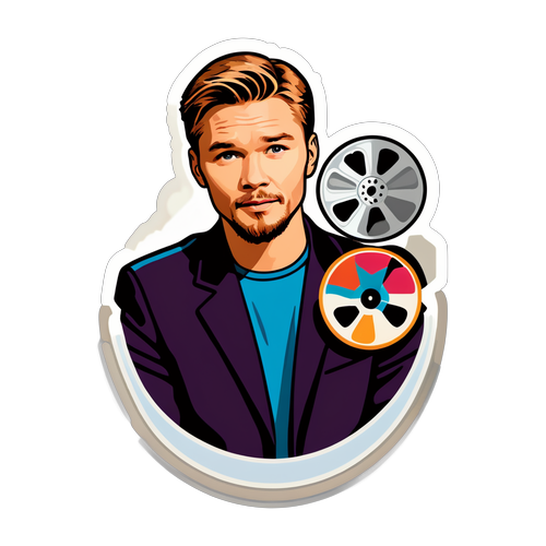 Retro Chad Michael Murray Sticker