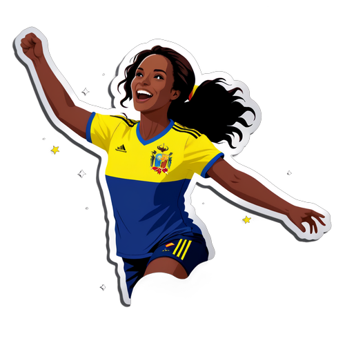 ¡Celebra el Triunfo Colombiano! La Pegatina que Encierra Pasión y Orgullo por el Fútbol