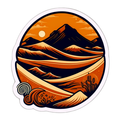 Mystisk ørken sticker inspireret af Dune