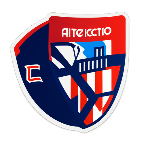 Sticker cu stema Atletico Madrid