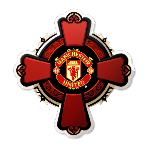 Eleganța Crucii Roșii și Negre a Suporterilor Manchester United