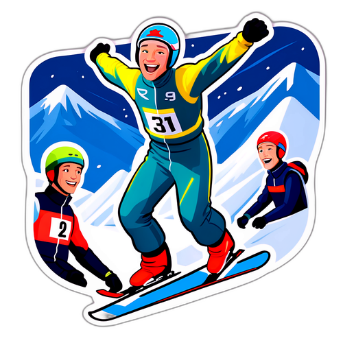 Rasmus Vestergaard Johansen i jubilering med animerede crowd-figurer