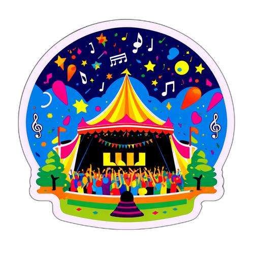 Glastonbury 2025 Festival Sticker