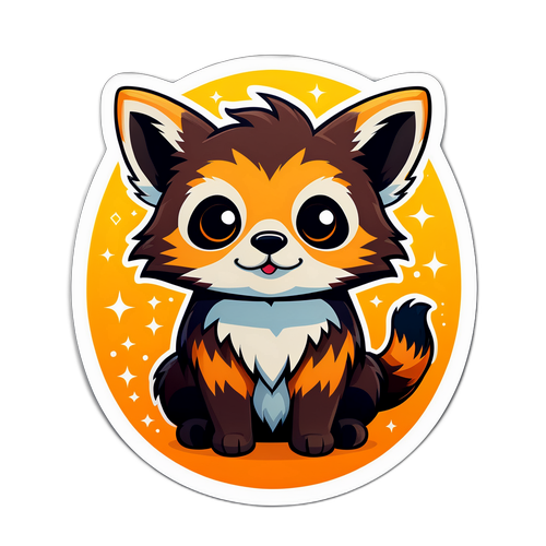 永恆光芒動物卡通貼紙