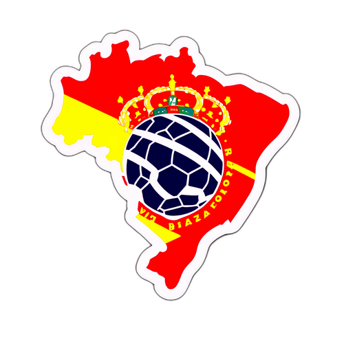 Sticker de Vitória de Bahia en forma del mapa de Brasil