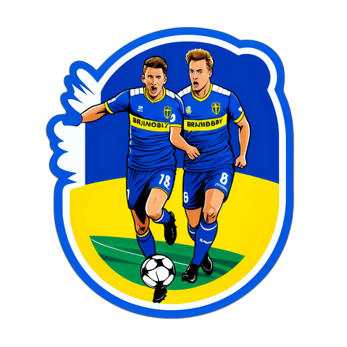 Brøndby vs Strasbourg Match Sticker
