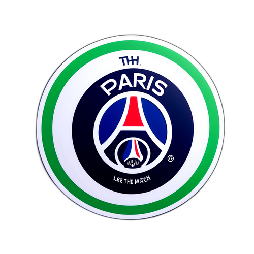 PSG-logo sticker in groen