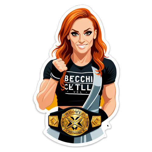 Becky Lynch Championship Sticker