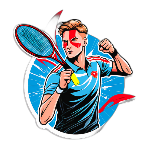 Viktor Axelsen som superhelt