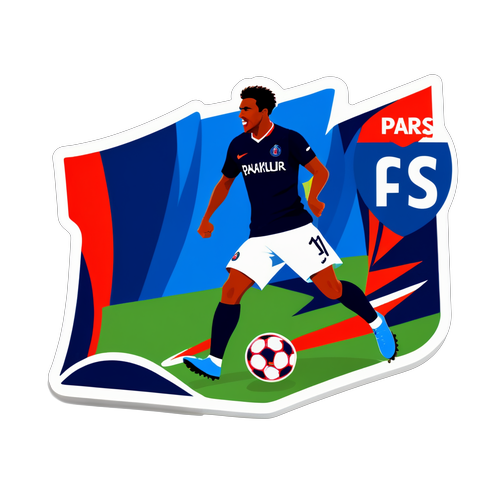 สติ๊กเกอร์ที่น่าตื่นเต้นจากการแข่งขัน PSG vs Auxerre