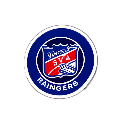 Стикер с логотипом «Рейнджерс»