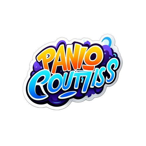 Αυτοκόλλητο με τη φράση 'Panio Routtis'