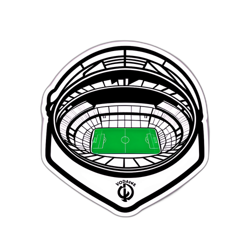 Μινιμαλιστικό αυτοκόλλητο του σταδίου Vodafone Park