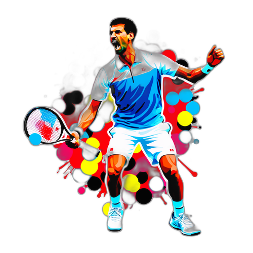 Hình dán vui nhộn của Novak Djokovic