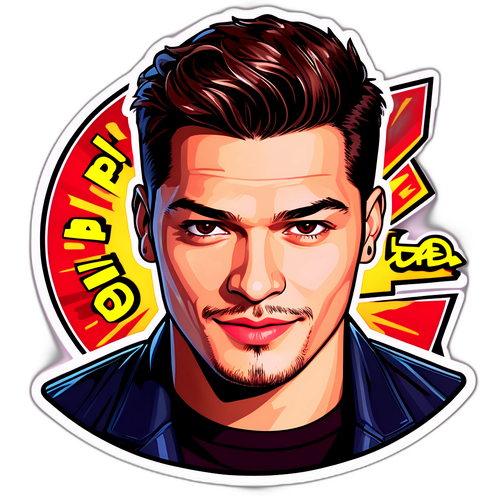 Çağatay Ulusoy Hayranları için 'Be Like Him!' İlham Verici Sticker