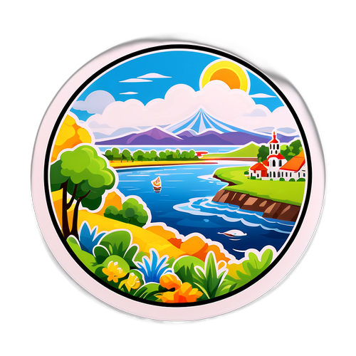 Наклейка з природними краєвидами Таганрога