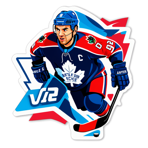 Battle on Ice Hockey Sticker