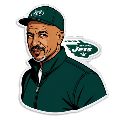 Inspiring Jets Spirit: Robert Saleh Coaching Sticker