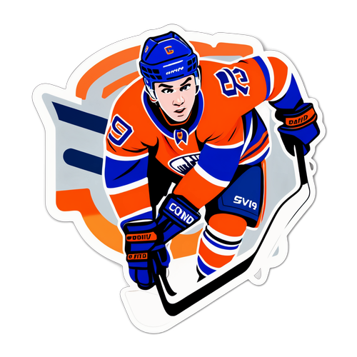 Connor McDavid jääkiekkokentällä