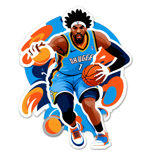 Pelekat Bola Keranjang: Pertembungan Denver Nuggets vs Oklahoma City Thunder
