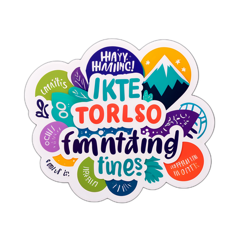 영감을 주는 인용구 스티커 디자인