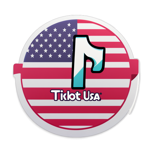 TikTok USA Klistermärke