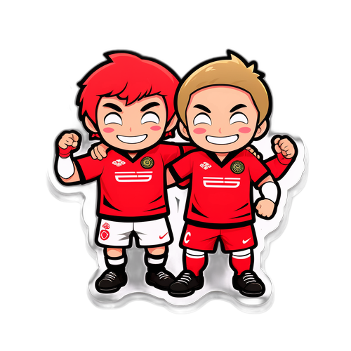 Maskot Inter dan Urawa Reds Bersama