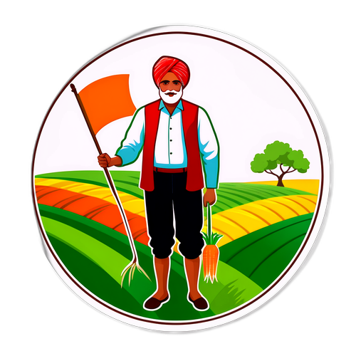 पीएम किसान योजना स्टिकर