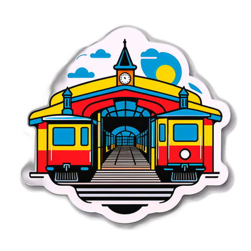 Artistieke weergave van het treinstation in Mons