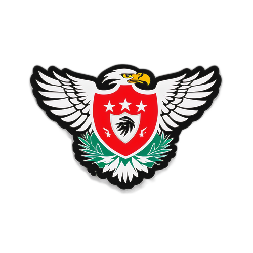 Δημιουργική ερμηνεία του λογότυπου της Μπενφίκα, περικλεισμένη από όμορφες πτήσεις αετών