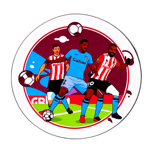 Návrh nálepky z utkání Brentford proti Aston Ville