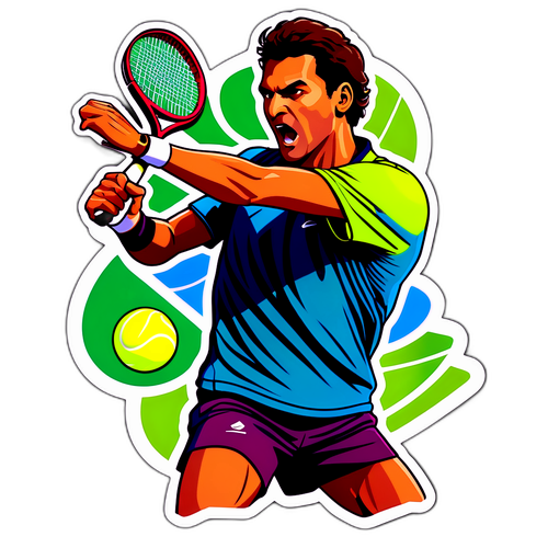 Adriano Panatta al servizio potente