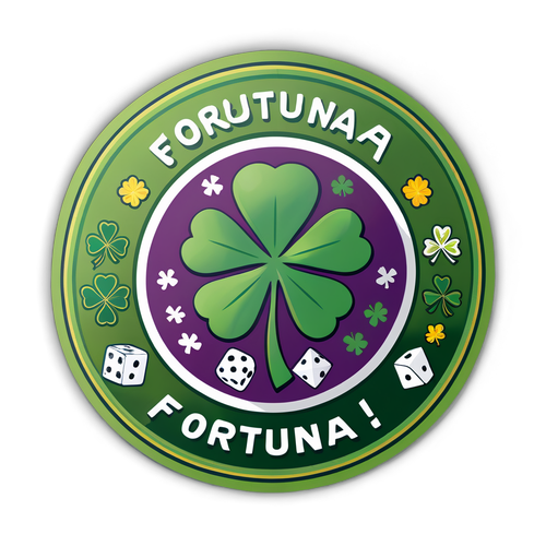 Návrh na nálepku s nápisem 'Fortuna'
