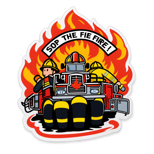 Stop the Fire! Sticker