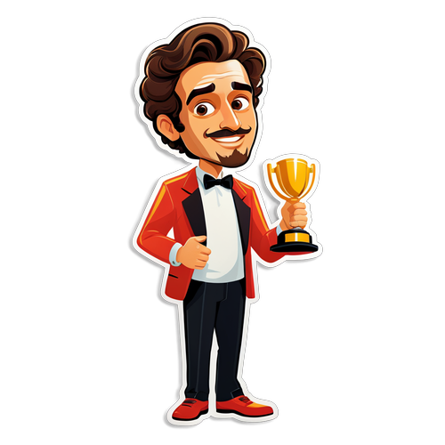 Elio Germano in Pose Drammatica con Premio