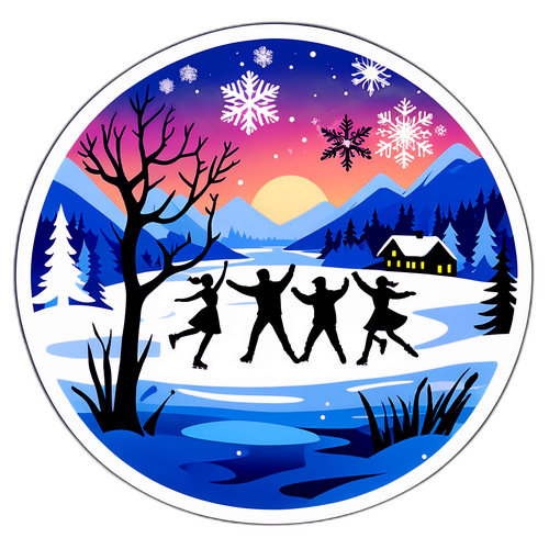 Peisaj magic de iarnă