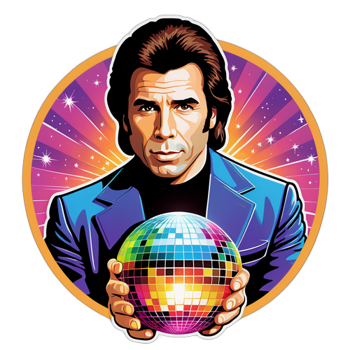 Porträt von John Travolta im coolen 70er-Outfit