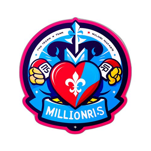 Desenho estilizado da equipe Milionários