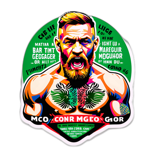 En livlig og kunstnerisk skildring af Conor McGregor