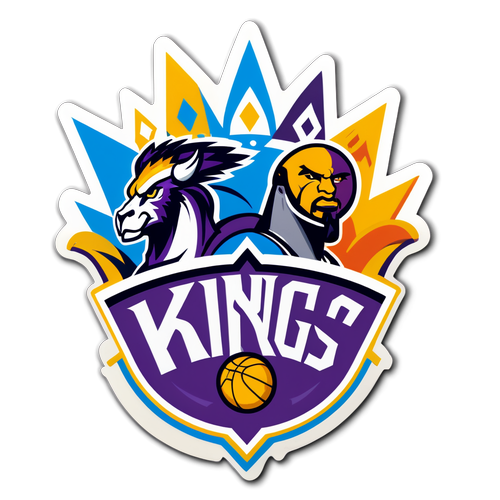 Sporting Sticker ng Kings at Nuggets