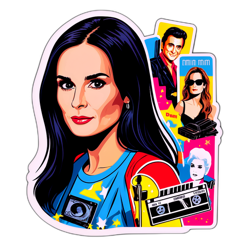 Wibracyjna naklejka Demi Moore
