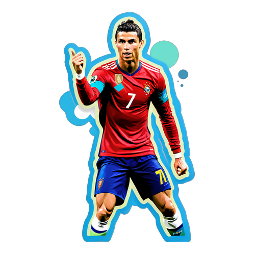 Stiker Cristiano Ronaldo Meriah