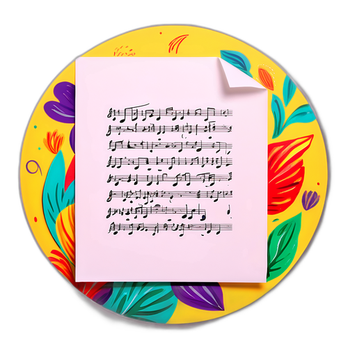 Letra da Canção em Papel