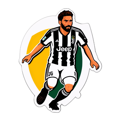 Άντρας με δέρμα βαμμένο σε χρώματα της Γιουβέντους