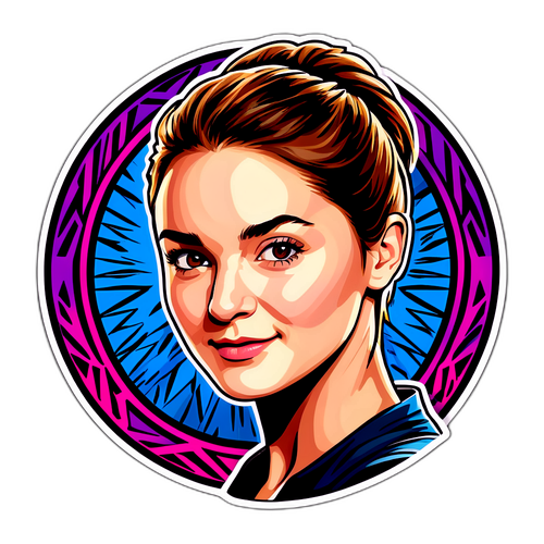 Autocollant inspiré de Shailene Woodley dans 'Divergent'