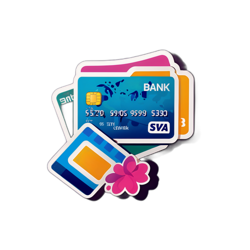 Autocollant avec un motif de retrait bancaire