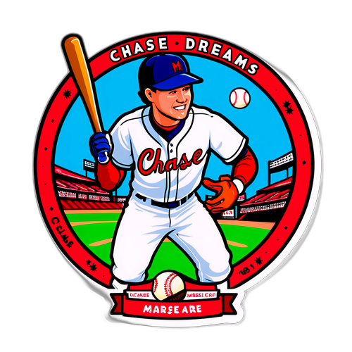 Chase Your Dreams Baseball Sticker