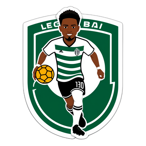 Autocolant cu jucător de fotbal de la Legia Varsovia