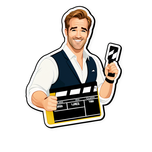 James Van Der Beek: Den Glada Filmstjärnan Med Sin Klappertavla!